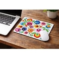 thumbnail image 1 of Polish Folk Art XL Rectangular Mouse Pad, Lowicz White, 1 of 2