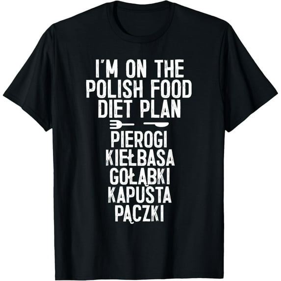 Polish Food Pierogi Kielbasa Paczki Poland Polska T-Shirt