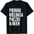 thumbnail image 1 of Polish Food Shirt Pierogi Kielbasa Paczki Beer Dyngus Day T-Shirt, 1 of 5