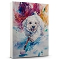 thumbnail image 1 of Polish Lowland Sheepdog Dog Stretched Canvas Size 8x12 – Ice Hockey Theme Dog Art for Wall, Polish Lowland Sheepdog Dog Playing Ice Hockey Wall Art, Dog Lover Canvas Decor, 1 of 5