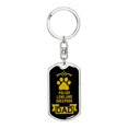 thumbnail image 1 of Polish Lowland Sheepdog Keychain Stainless Steel or 18k Gold, 1 of 10