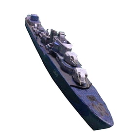 Polish Navy ORP Piorun Destroyer 1:400 Scale Paper Model Kit 3D Warship Paper Model TAPDRA Spare Part