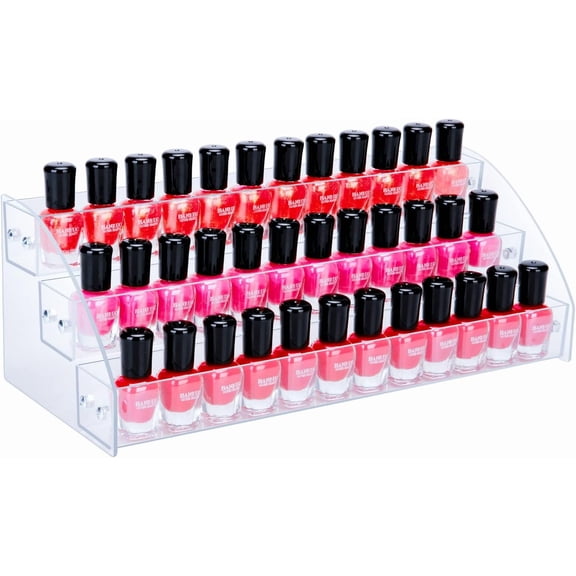 Polish Organizer Holder Rack 3 Layers  Display Rack Eyeglasses Shelf Essential Oils Ink Storage  Up to 48 (Fit 1-2oz Bottles)