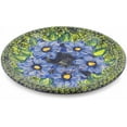 thumbnail image 1 of Polish Pottery 10¼-inch Lunch Plate (Midnight Glow Theme) Signature UNIKAT Hand Painted in Boleslawiec, Poland + Certificate of Authenticity, 1 of 6