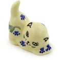 thumbnail image 1 of Polish Pottery 2½-inch Cat Figurine (Boo Boo Kitty Paws Theme) Hand Painted in Boleslawiec, Poland + Certificate of Authenticity, 1 of 6