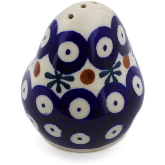 Polish Pottery 2½-inch Pepper Shaker (Mosquito Theme) Hand Painted in Boleslawiec, Poland + Certificate of Authenticity