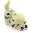 thumbnail image 1 of Polish Pottery 3¼-inch Cat Figurine (Boo Boo Kitty Paws Theme) Hand Painted in Boleslawiec, Poland + Certificate of Authenticity, 1 of 6