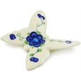thumbnail image 1 of Polish Pottery 4-inch Butterfly Figurine (Blue Poppies Theme) Hand Painted in Boleslawiec, Poland + Certificate of Authenticity, 1 of 6