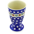 thumbnail image 1 of Polish Pottery 6 oz Goblet (Mosquito Theme) Hand Painted in Boleslawiec, Poland + Certificate of Authenticity, 1 of 6