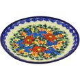 thumbnail image 1 of Polish Pottery 7½-inch Dessert Plate (Bold Poppies Theme) Signature UNIKAT Hand Painted in Boleslawiec, Poland + Certificate of Authenticity, 1 of 6