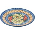 thumbnail image 1 of Polish Pottery 7½-inch Dessert Plate (Colorful Bouquet Theme) Signature UNIKAT Hand Painted in Boleslawiec, Poland + Certificate of Authenticity, 1 of 6