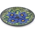 thumbnail image 1 of Polish Pottery 7½-inch Dessert Plate (Midnight Glow Theme) Signature UNIKAT Hand Painted in Boleslawiec, Poland + Certificate of Authenticity, 1 of 6