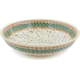 thumbnail image 1 of Polish Pottery 9¾-inch Bowl (Garden Gladiolus Theme) Hand Painted in Boleslawiec, Poland + Certificate of Authenticity, 1 of 6