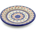thumbnail image 1 of Polish Pottery 9¾-inch Lunch Plate (Amarillo Theme) Hand Painted in Boleslawiec, Poland + Certificate of Authenticity, 1 of 6