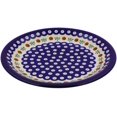 thumbnail image 1 of Polish Pottery 9½-inch Salad Plate (Mosquito Theme) Hand Painted in Boleslawiec, Poland + Certificate of Authenticity, 1 of 6