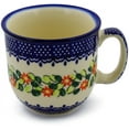 thumbnail image 1 of Polish Pottery 9 oz Mug (Elegant Garland Theme) Hand Painted in Boleslawiec, Poland + Certificate of Authenticity, 1 of 6