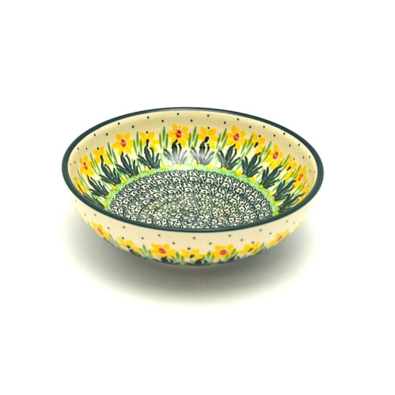 Polish Pottery Bowl - Contemporary Salad - Daffodil