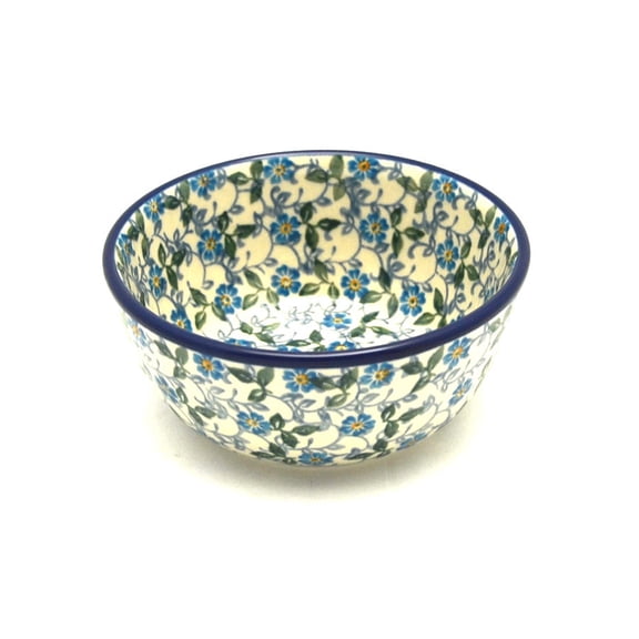 Polish Pottery Bowl - Ice Cream/Dessert - Forget-Me-Knot