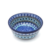 Polish Pottery Bowl - Salad - Aztec Sky