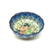 Polish Pottery Bowl - Shallow Scalloped - Small - Unikat Signature U4400