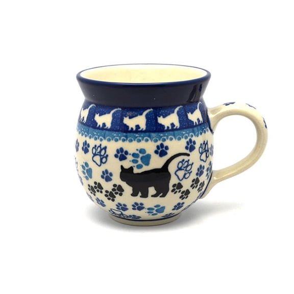 Polish Pottery Mug - 11 oz. Bubble - Boo Boo Kitty