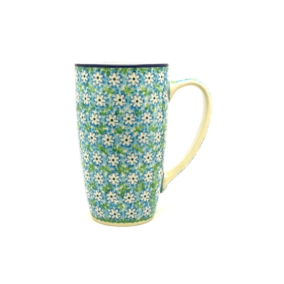 Polish Pottery Mug - 12 oz. Cafe - Key Lime