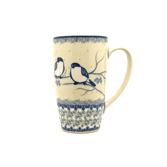 Polish Pottery Mug - 12 oz. Cafe - Unikat Signature U4830