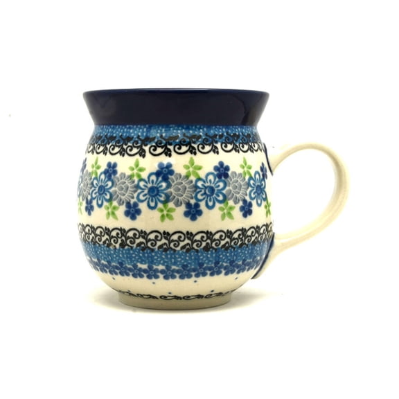 Polish Pottery Mug - 15 oz. Bubble - Flower Works