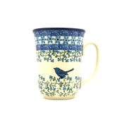 Polish Pottery Mug - 16 oz. Bistro - Song Bird