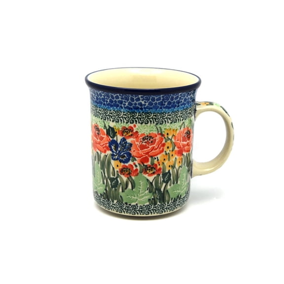 Polish Pottery Mug - Big Straight Sided - Unikat Signature - U4400