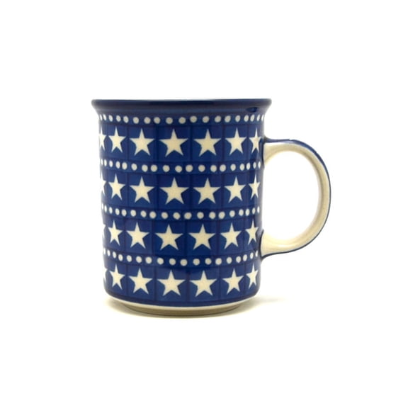 Polish Pottery Mug - Straight Sided - Starlight