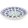 thumbnail image 1 of Polish Pottery Plate 6" (Ombre Blue Theme) Hand Painted in Boleslawiec, Poland + Certificate of Authenticity, 1 of 6