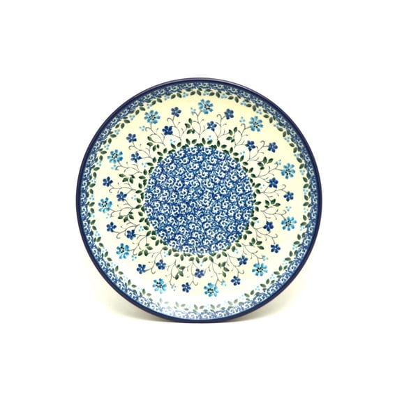 Polish Pottery Plate - Salad/Dessert (7 3/4") - Georgia Blue
