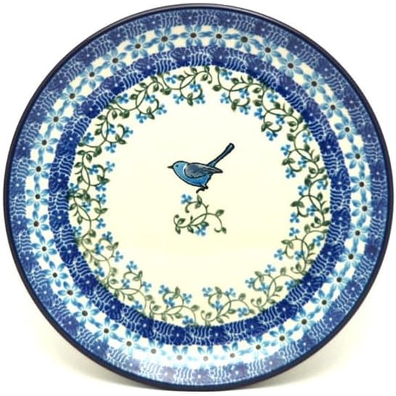 Polish Pottery Plate - Salad/Dessert (7 3/4") - Song Bird$$Home Decor, Kitchen, & Other
