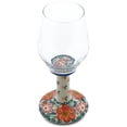 thumbnail image 1 of Polish Pottery Wine Glass 10 oz Polmedia Red Passion Theme UNIKAT Hand Painted in Boleslawiec, Poland + Certificate of Authenticity, 1 of 6