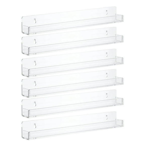 Polish Rack Wall Mount Shelf, Acrylic Polish Display Rack Acrylic Floating Wall Shelf