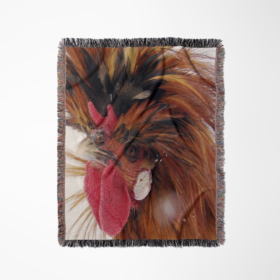 Polish Rooster, Woven Blanket