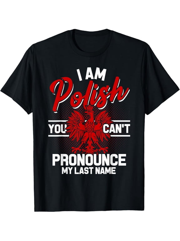 Polish T-Shirt Poland for Poland Polska Polin Eagle Krakow T-Shirtmen and women can wear, black, white, gifts