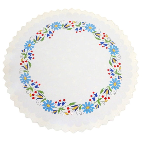 Polish Traditional Easter Doily Basket Cover (Kashubian Flowers)