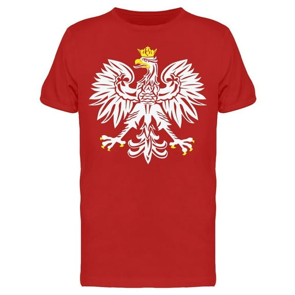 Polish White Eagle T-Shirt Men -Image by Shutterstock, Male Small
