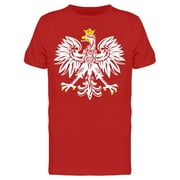SMARTPRINTS Polish White Eagle T-Shirt Men -Image by Shutterstock, Male x-Large