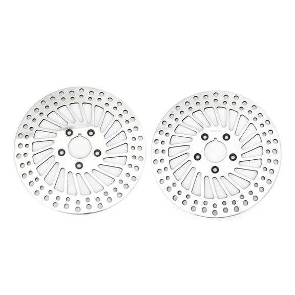 Polished 11.5" Front Brake Rotors for Harley FLHTC Tour Glide FXDL FXRT FXLR FXR
