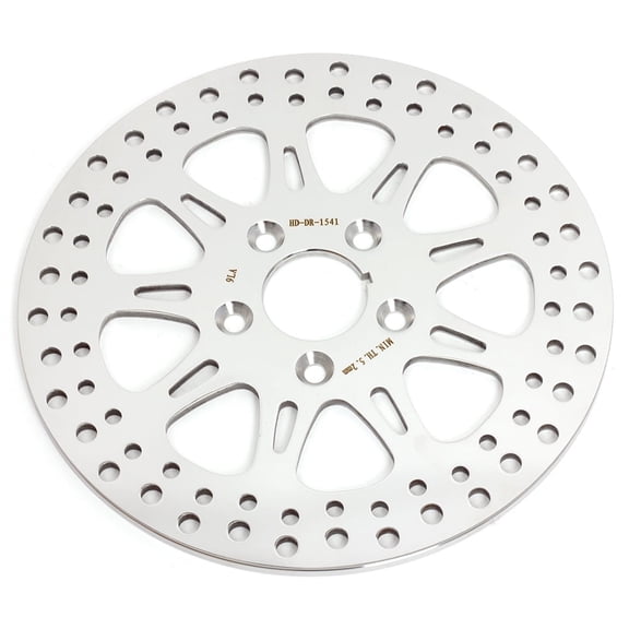 Polished 11.5" Rear Brake Rotor for Harley Dyna Super Glide Low Rider FXLR FXRT FXRS 87-99
