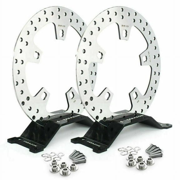 Polished 11.8" Front Brake Rotors Bolts Enforcer Road Glide FLTRX Street Glide