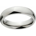 thumbnail image 1 of Polished 4mm Titanium Wedding Band with Comfort Fit Design, 1 of 1