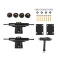 thumbnail image 1 of Polished 5.0 Skateboard Trucks with 52mm Wheels ABEC 11 Bearings Combo Set, Skateboard Wheels, Skateboard Bearings, Skateboard Pads Hardware Mixed color Bearings, 1 of 10
