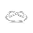 thumbnail image 1 of Polished 925 Sterling Silver Infinity Ring Symbol 6mm X 16mm Size 4 Ring for Women, 1 of 2