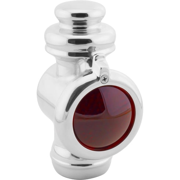 Polished Alum 7-1/2 In Cowl Light, Fits Ford Model T, 12V 3In Amb Lens