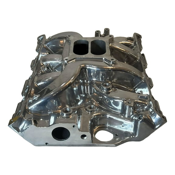 Polished Aluminum Intake Manifold For Ford FE Series Dual Plane 1500-6500 RPM