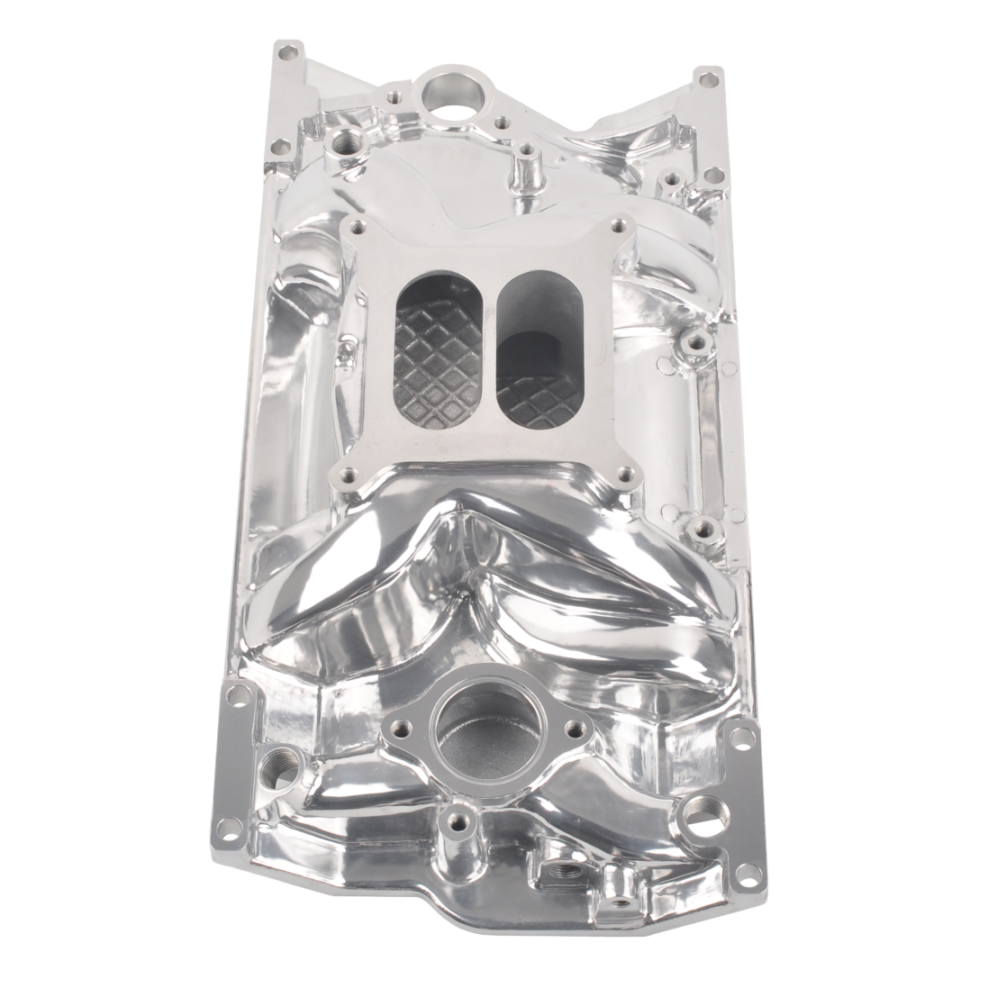 Edelbrock 75164 RPM AirGap Vortec Intake Manifold; Endurashine; Non